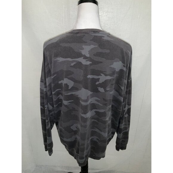 Athleta Camo Print Long Sleeve Studio to Street Crewneck Sweatshirt Size L - Picture 3 of 5